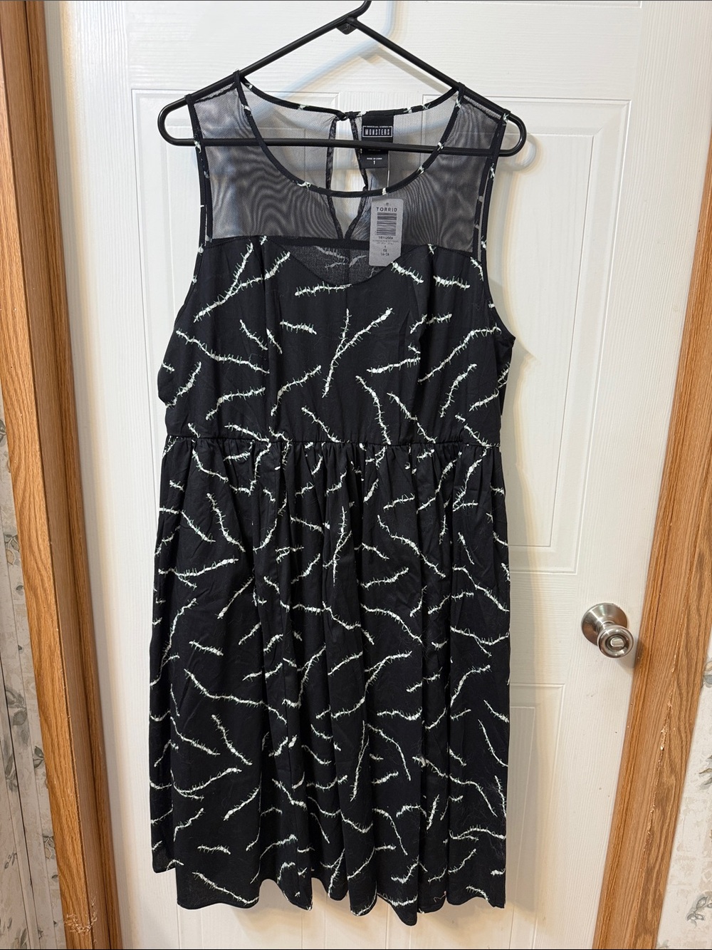 Universal Monsters Frankenstein Mini Skater Dress - Mesh & Stretch Poplin
